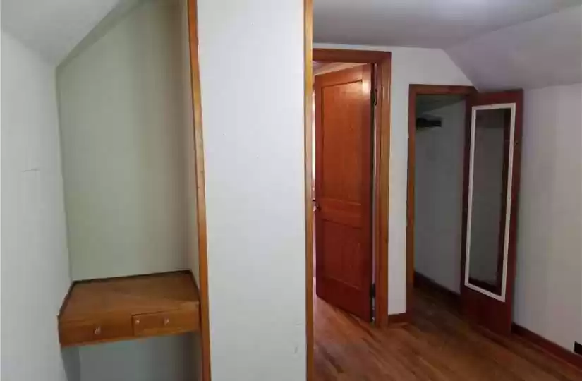 Closet space in the upstairs bedroom