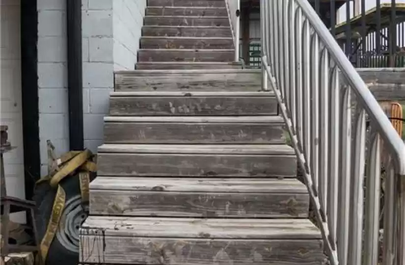 Stairs to barn entrance